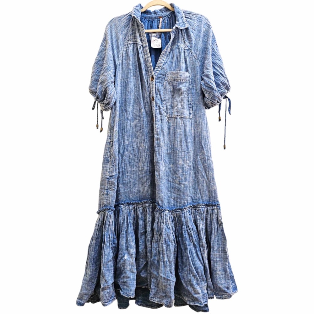 Free People Maya Shirt Dress Size XS - Picture 5 of 7